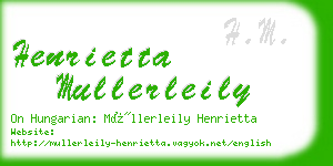 henrietta mullerleily business card